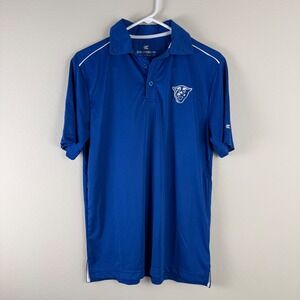 Georgia State Panthers Polo Shirt Mens Small Blue Colosseum Short Sleeve NCAA
